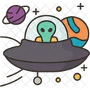 Espacio Extraterrestres Extraterrestre Icono