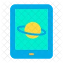 Pestana Tableta Saturno Icono