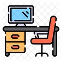 Lugar De Trabajo Oficina Negocio Icon