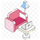 Mesa Para Portatil Espacio De Trabajo Lugar De Trabajo Icon