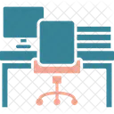 Espacio De Trabajo Oficina Escritorio Icon