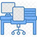Espacio De Trabajo Oficina Escritorio Icon