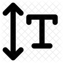 Espaciado De Texto Vertical Formato Icono