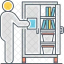 Espaco De Armazenamento Mesa Gaveta Icon