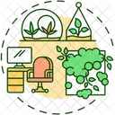 Escritorio Espaco Local De Trabalho Icon