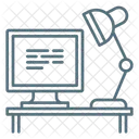 Espaco De Escritorio Monitor Computador Icon