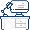 Espaco De Trabalho Estudo Educacao Ícone