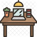 Espaco De Trabalho Mesa Escritorio Icon