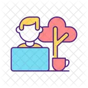 Espaço de trabalho confortável  Icon