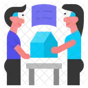 Espaco De Trabalho Virtual Salas De Trabalho Horizontais Espaco De Trabalho VR Icon