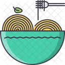 Espaguetis Pasta Tenedor Icon