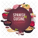 Espanhol Comida Prato Ícone