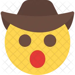 Vaqueiro espantado Emoji Ícone