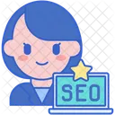 Especialista en seo mujer  Icon