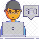 Especialista En Seo Hombre Especialista En Seo Consultor Seo Icono