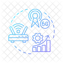 Bandas De Espectro 6 G Tecnologia Ícone