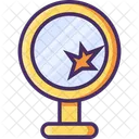 Espejo cosmético roto  Icono