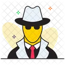 Agente Secreto Espia Detective Icono