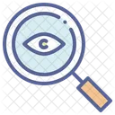 Ojo Lupa Detective Icono