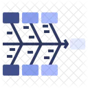 Espinha De Peixe Diagrama Dados Ícone