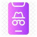 Espionaje Movil Modo Incognito Incognito Icono
