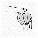 Ilustracao De Bola De Basquete Drible De Meio Tom Bola De Basquete Esporte Ícone