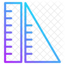 Regua Geometria Medida Escola Educacao Ícone
