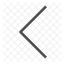 Seta Seta Para A Esquerda Direcao Ícone