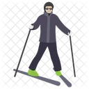 Esqui Estilo Livre Esqui Snowboard Ícone