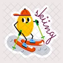 Esqui Pranchas De Esqui Esqui Emoji Ícone