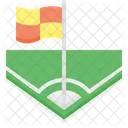 Esquina Bandera Deportes Icono