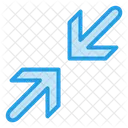 Esquina Minimizar Flecha Icon