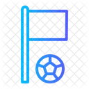 Esquina Bandera Futbol Icon
