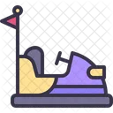 Dodgem Coche De Choque Parque Infantil Icono