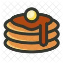 Lebensmittel Pfanne Kuchen Symbol