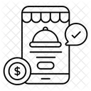 Essen Bestellt Mobile Essens App Essensanwendung Symbol