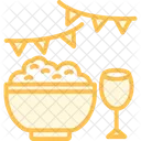 Essen Tradition Duotone Liniensymbol Symbol