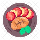 Fast Food Aufkleber Junk Food Street Food Symbol