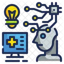 KI Medizin Technologie Symbol