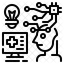 KI Medizin Technologie Symbol