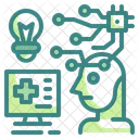 KI Medizin Technologie Symbol