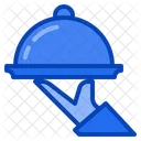 Essenstablett Service Abendessen Teller Symbol