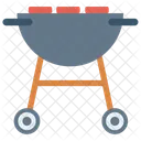 Lebensmittel Trolley Fleisch Symbol