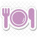 Essen Restaurant Gabel Symbol