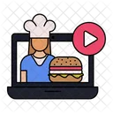 Online Kochen Kurse Symbol