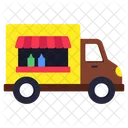 Imbisswagen Food Truck Fahrzeug Icon