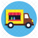 Imbisswagen Food Truck Fahrzeug Icon