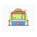 Imbissstand Lebensmittelmarkt Imbisswagen Symbol