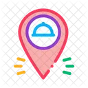 Essen Lieferung GPS Symbol