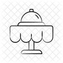 Esstisch Cloche Servieren Symbol
